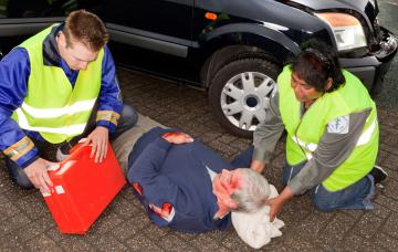 Movilización accidentado de tráfico Movilización de los accidentados de tráfico