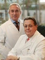 Drs. Carlos Lisbona y Xavier Puncernau, cirujanos vasculares Directores de la Un