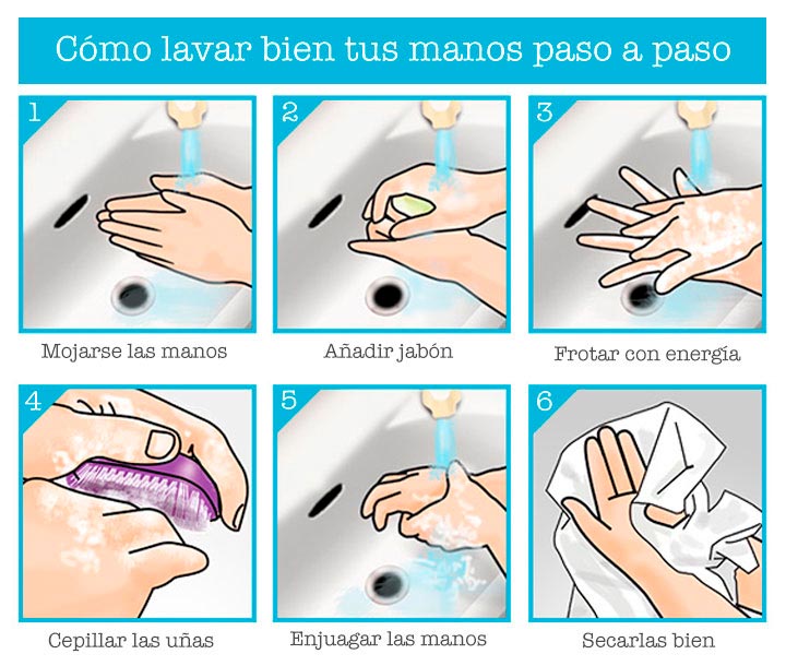 Resultado de imagen para lavarse las mano