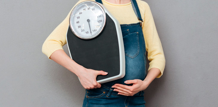 No tienes que engordar el doble que en un embarazo único