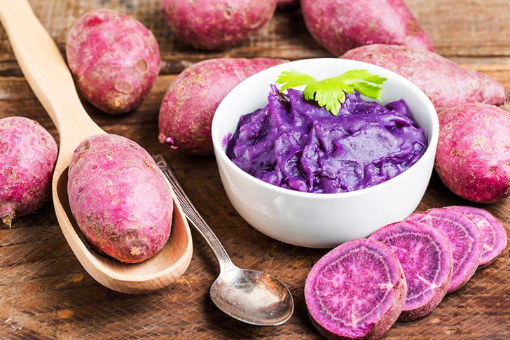 Patatas moradas