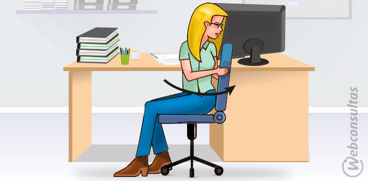 Estiramiento de la zona lumbar I