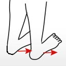 Andar sobre los talones