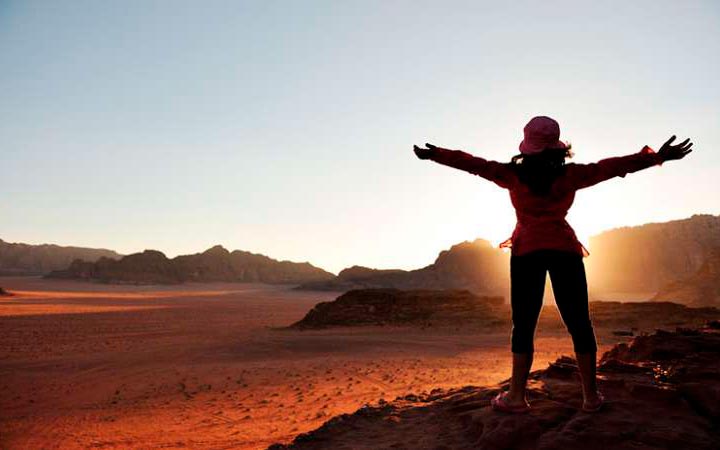 Meditación en el desierto de Wadi Rum