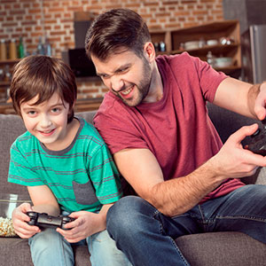 Videojuegos sí, pero mejor en familia
