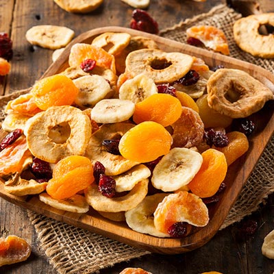 Fruta deshidratada