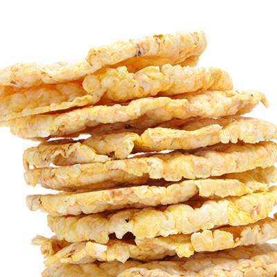 Tortitas de maíz o arroz inflado