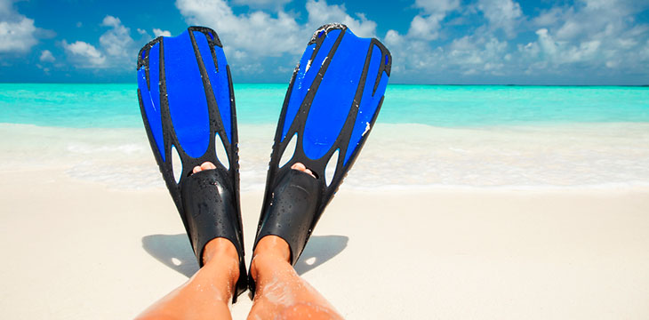 Aletas de buceo