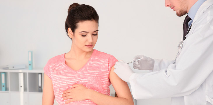 Vacunación de la gripe estando embarazada