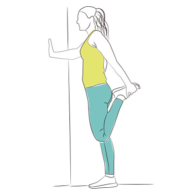 Estiramiento cuádriceps