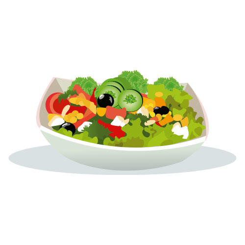 Cenar solo ensalada