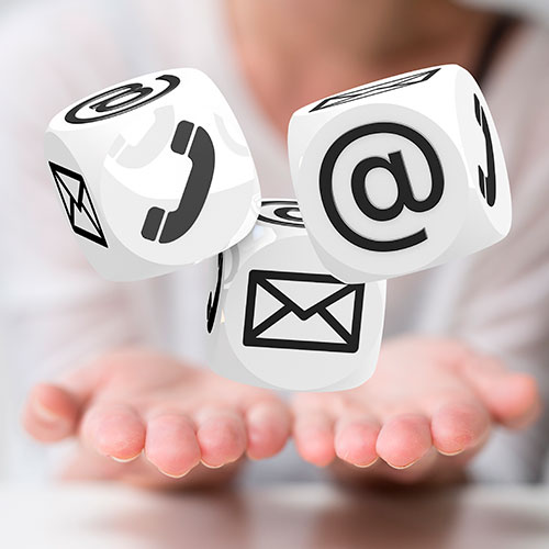 Opciones de contacto