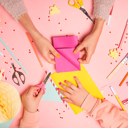 Preparando la fiesta infantil