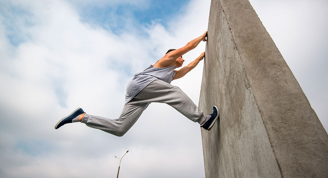 parkour, elevación a pulso