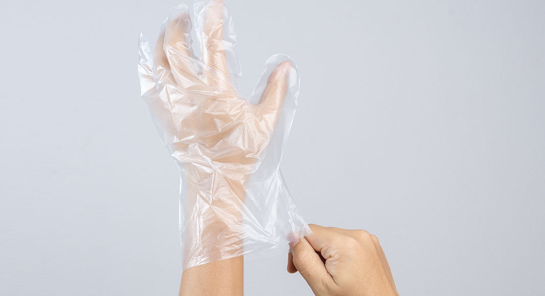 Guantes de polietileno