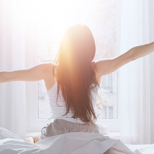 Levantarse a la hora habitual