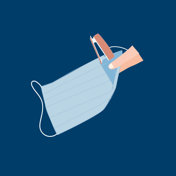 Cómo convertir una mascarilla de adulto en una de niño: paso 5