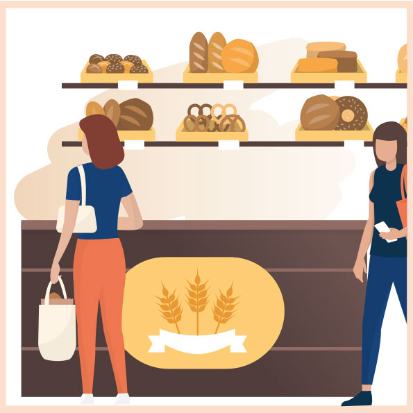 Cómo comprar el pan sin riesgos: mantén la distancia de seguridad