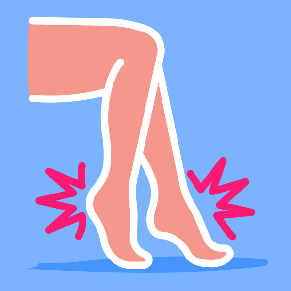 Zapatillas de plataforma: dolor de pies