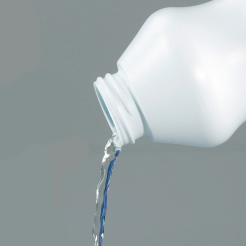 Lavar una botella de cristal: lavandina