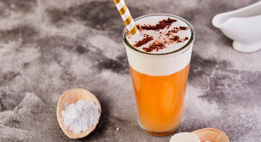 Té de queso con cacao