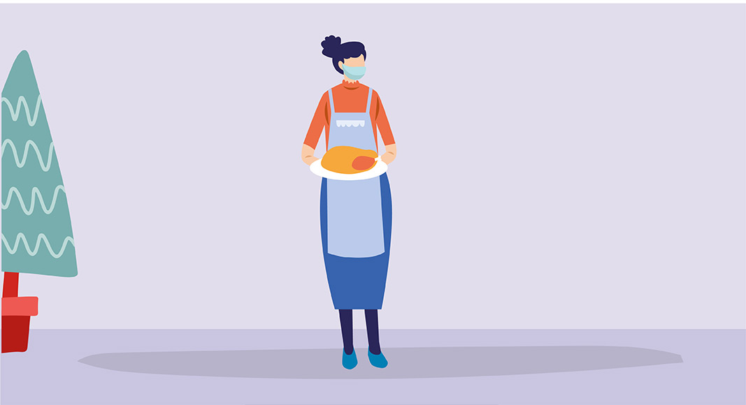 12 consejos para unas Navidades seguras: una persona la encargada de servir