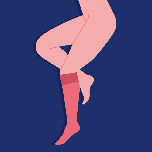 Tipos de medias de compresión: cortas