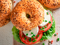 Bocadillo con pan de rosca