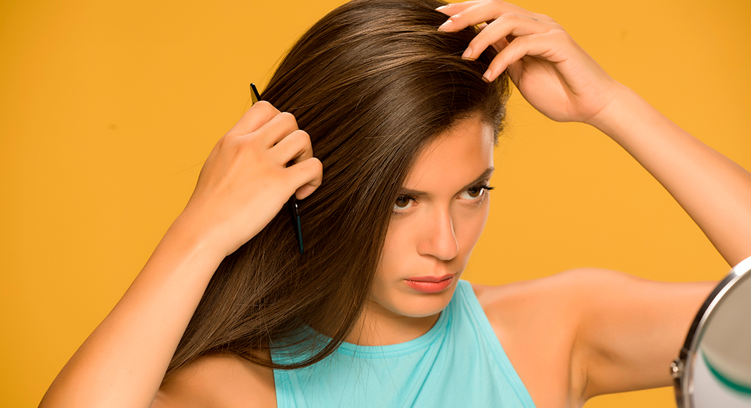 Domar los remolinos de cabello