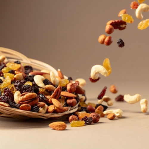 Alimentos principales de la dieta nórdica: frutos secos y semillas