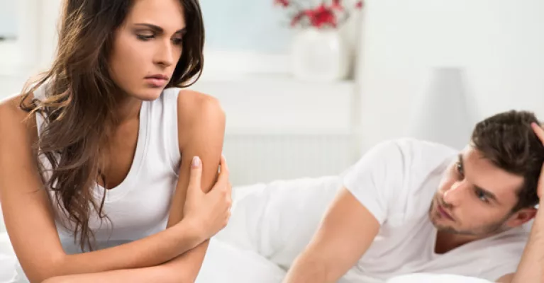 Mujer con vaginismo Qué es el vaginismo