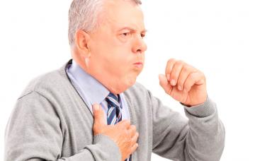 Síntomas del cáncer de pulmón Hombre con síntomas del cáncer de pulmón