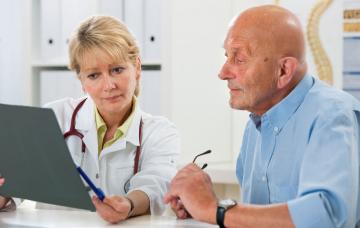 Paciente recibe un diagnóstico de cáncer de próstata Diagnóstico de un tumor de próstata