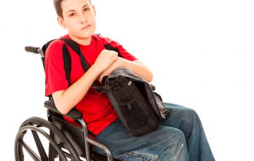 Niño con distrofia muscular de Duchenne