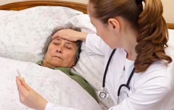 Anciana con síntomas de la sepsis