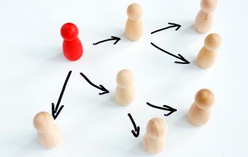 Concepto de aprender a delegar