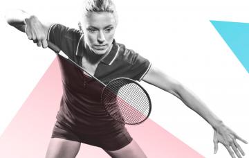 Jugadora de bádminton