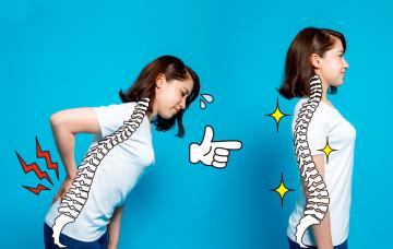 Reeducación postural global Chica con problemas de postura