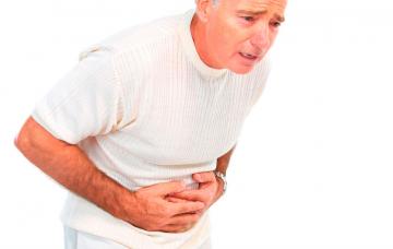 Qué es la úlcera Hombre afectado por úlcera