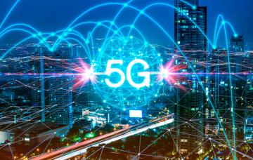 ¿Es la tecnología 5G peligrosa para la salud? Ilustración conceptual de una red 5G