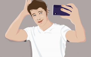 Trastorno de personalidad narcisista: cómo controlarlo Ilustración de una persona narcisista