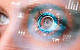 Concepto de inteligencia artificial a través de los ojos