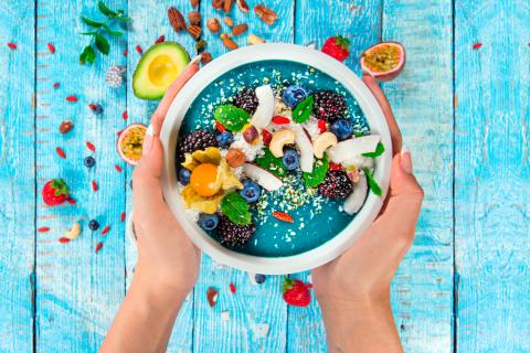 Blue majik en una receta healthy