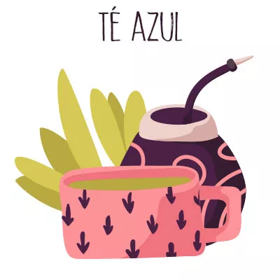 Té azul