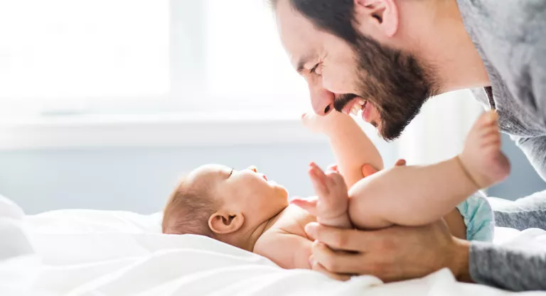 Padre con su hijo