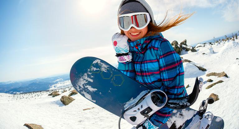 Material necesario para practicar snowboard: tabla