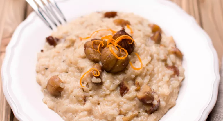 Arroz con castañas