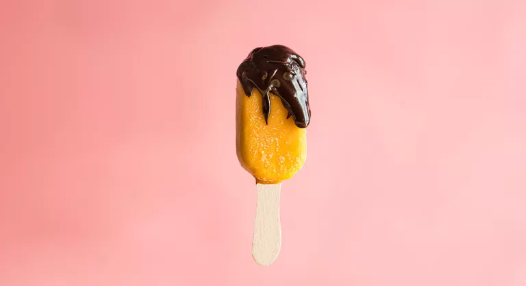 Receta de mango con chocolate