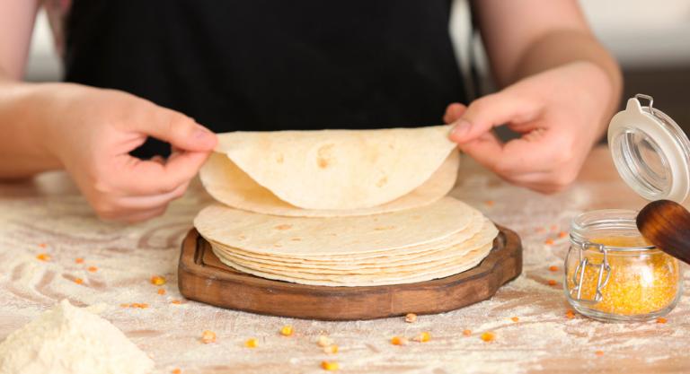 Tortillas para elaborar tacos