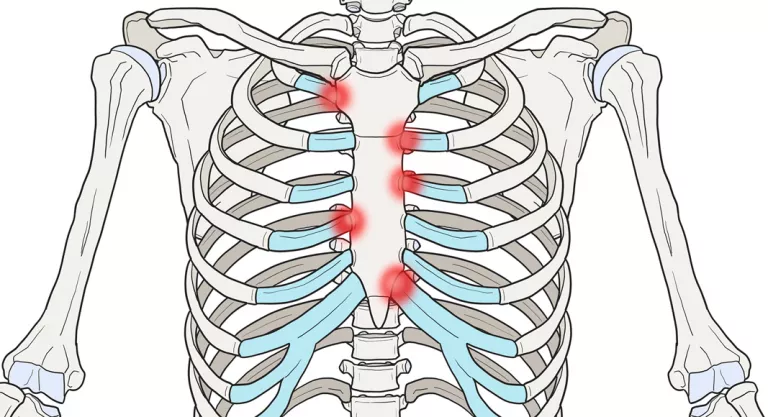 Costocondritis, ilustración